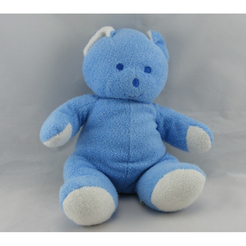 Doudou Ours bleu Musti Mustela