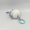 Doudou et compagnie musical lapin blanc bleu rayé Matelot