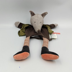 Doudou plat marionnette loup Il était une fois MOULIN ROTY