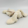 Doudou lapin blanc écharpe beige BUKOWSKI