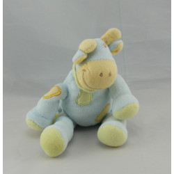 Petit Doudou vache girafe jaune rose vert TEX 