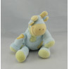 Petit Doudou vache girafe jaune rose vert TEX 