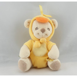 Doudou nature bearries ours déguisé en canard jaune FISHER PRICE