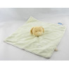 Doudou plat chien blanc vert bonnet NOUKIE'S