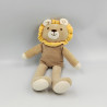 Doudou lion beige jaune blanc COROLLE