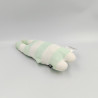 Doudou lapin rayé blanc vert ZEEMAN