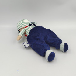 DOUDOU POUPÉE GARÇON MARIN BLEU RAYÉ KALOO