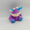 Doudou vache violet bleu pois ITEM INTERNATIONAL