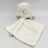Doudou ours blanc mouchoir PREMAMAN