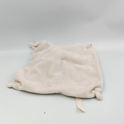 Doudou plat girafe écru beige marron BESTTOY