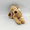 DOUDOU CHIEN MARRON BEIGE COLLIER BLANC PRISCILLA LARSEN