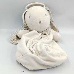Doudou range pyjama lapin blanc rayé beige SERGENT MAJOR