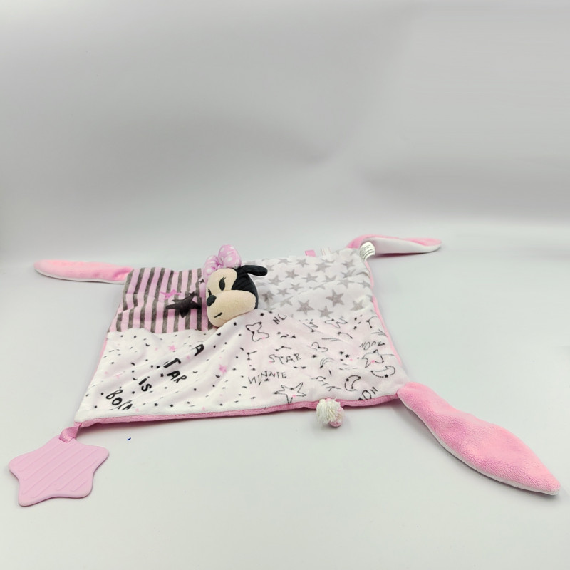 Doudou plat Minnie rose blanc A Star is born DISNEY BABY