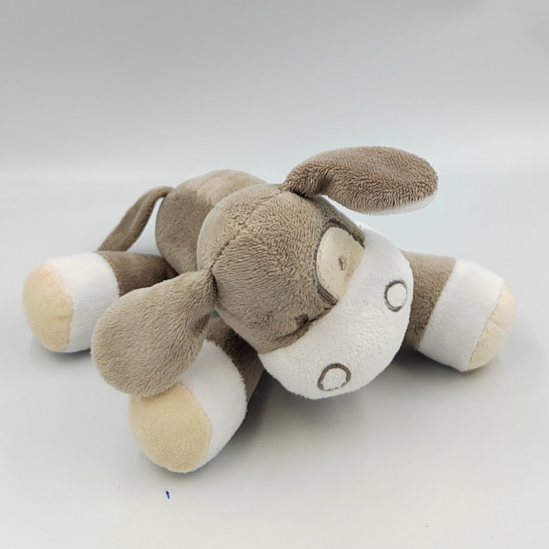 Doudou ane cheval gris blanc MARQUE VERTE