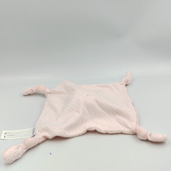 Doudou plat chat rose pois BOUT'CHOU BOUTCHOU