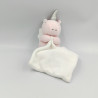 DOUDOU LICORNE ROSE BLANC MOUCHOIR MES PETITS CAILLOUX