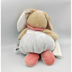 Doudou pantin super activités lapin beige rose bleu BABY NAT