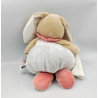 Doudou pantin super activités lapin beige rose bleu BABY NAT