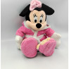 Peluche Minnie en peignoir rose DISNEYLAND