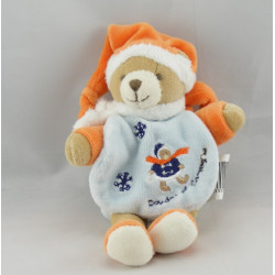 Doudou et compagnie chien Hector orange attache tétine