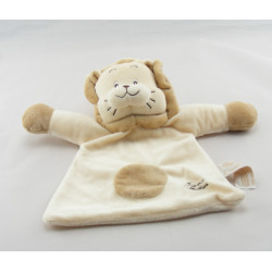 Doudou plat lion écru beige TIAMO COLLECTION