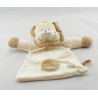 Doudou plat lion écru beige TIAMO COLLECTION