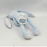 Doudou musical lapin bleu blanc étoiles TEX BABY