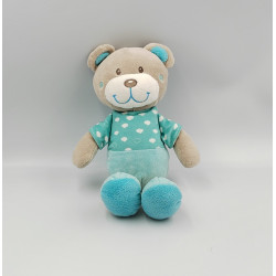 Doudou ours bleu nuages TEX