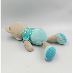 Doudou ours bleu nuages TEX