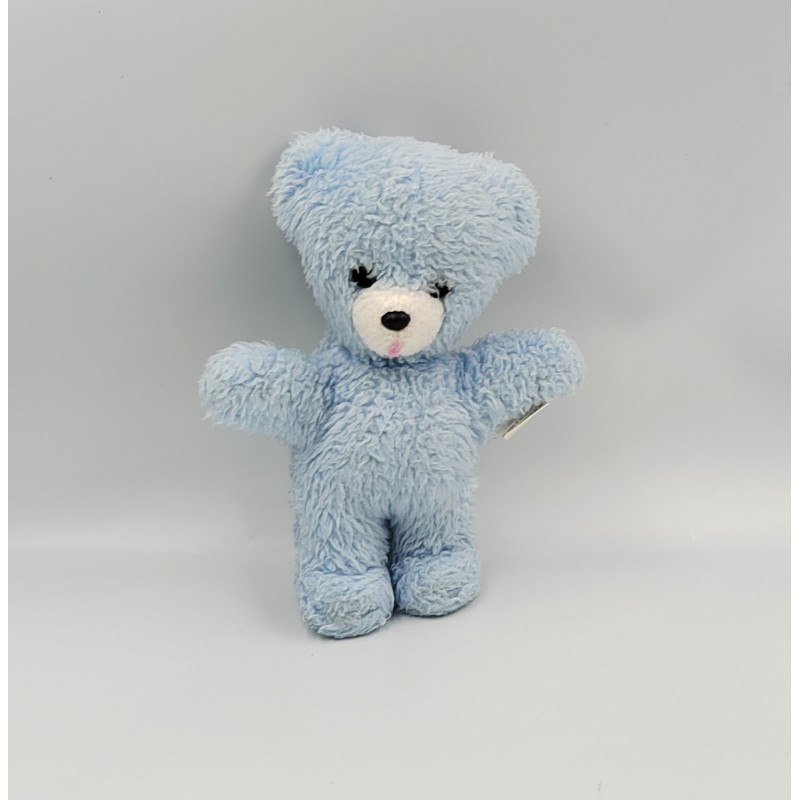 DOUDOU PELUCHE OURS BLEU BOULGOM