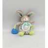 Doudou et compagnie veilleuse lapin beige bleu vert lovely Pistache