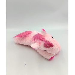 Doudou peluche licorne rose