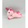 Doudou peluche licorne rose