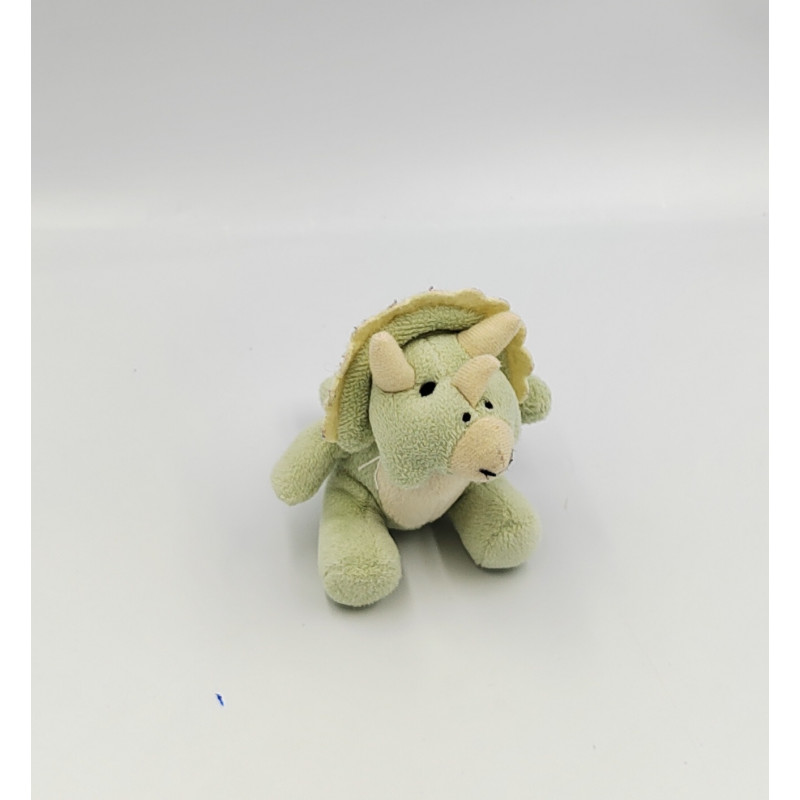 Mini peluche dinosaure tricératops vert NATURAL HISTORY MUSEUM
