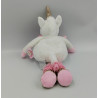DOUDOU ET COMPAGNIE LICORNE ROSE BLANCHE DORÉ HAPPY