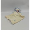 Doudou ours bleu écharpe rayé mouchoir BABYSUN