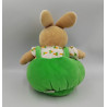 Doudou lapin boule beige vert orange carottes NOUKIE'S