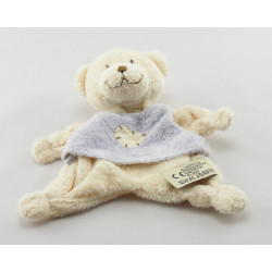 Doudou plat ours beige maillot écru avec coeur KIABI