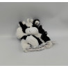Doudou marionnette vache noir blanc RODADOU RODA