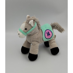 Doudou sonore cheval gris bleu Macho Motion GIPSY