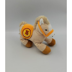 Doudou sonore cheval beige marron orange Dandy Candy GIPSY