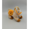 Doudou sonore cheval beige marron orange Dandy Candy GIPSY