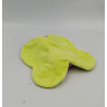 Doudou plat papillon vert rose fleurs DOMIVA