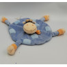 Doudou plat rond vache girafe bleu orange KIMBALOO