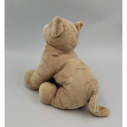 Peluche chat tigre beige blanc GIPSY