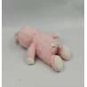 Ancien doudou peluche lapin blanc rose NOUNOURS