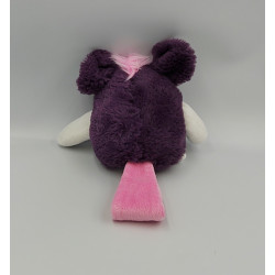 Doudou peluche lapin violet rose blanc OH STUDIO D&C