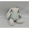 Doudou lapin blanc robe bleu Oscar J-LINE