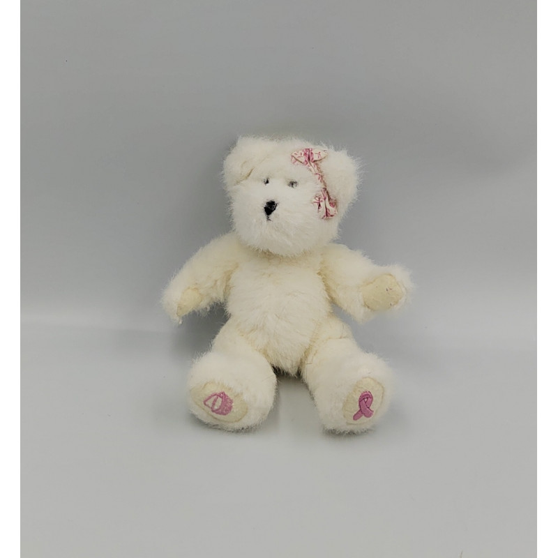 Ancienne Peluche ours blanc rose THE BOYDS COLLECTION