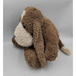Peluche chien marron blanc LOUISE MANSEN